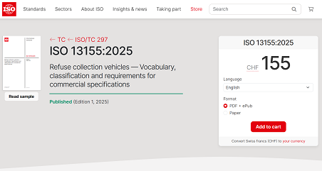 历史性突破 | 盈峰环境主导！首个由中国企业牵头编制的环卫装备ISO国际标准正式发布！
